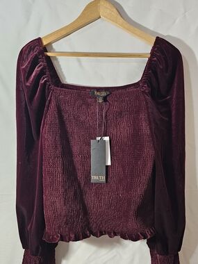 🛍 NEW! TRUTH BY REPUBLIC DEEP PLUM TOP